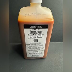 Starbucks Pumpkin Spice Flavored Sauce ~Best Before 4/10/2026. 63 OZ